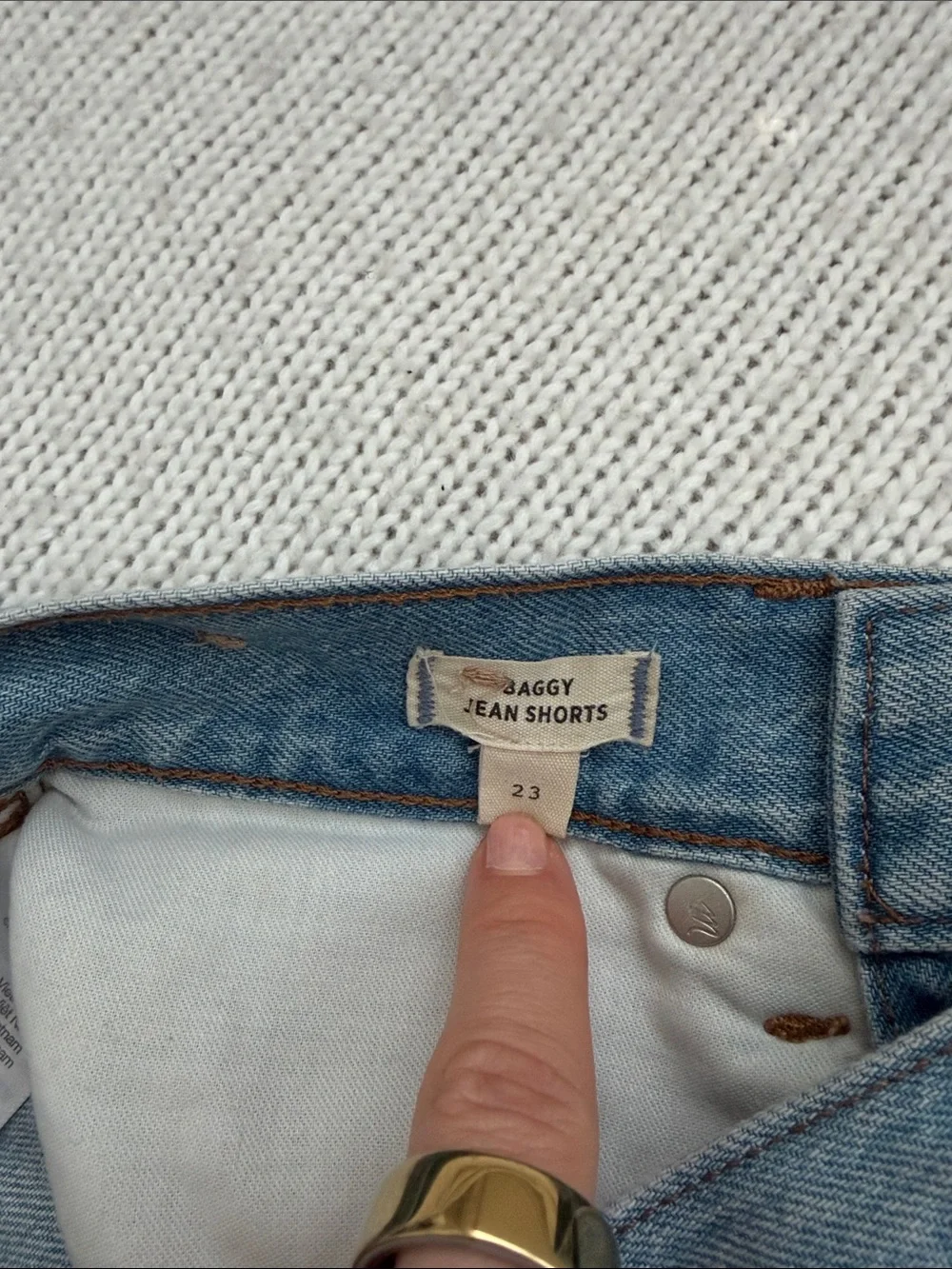 Madewell Baggy Jean Shorts Size 23
